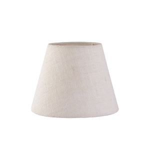 Karin Lampskärm D23 Linne Offwhite. Produktbild, frontvy