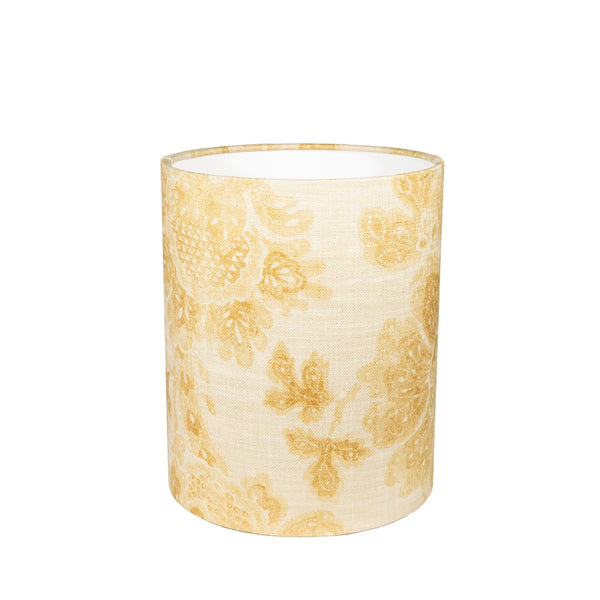 Cylinder lampskärm, i färgen sunshine honung. Produktbild, frontvy