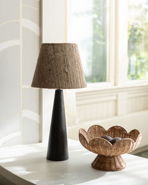 Karin lampskärm D27 Brun Silke/bomull