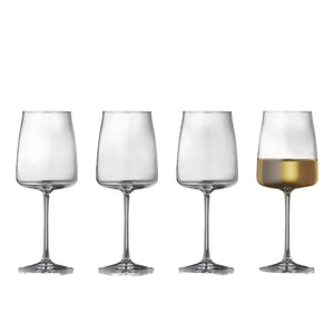 Lyngby Zero Vitvinsglas 43cl. 4-pack
