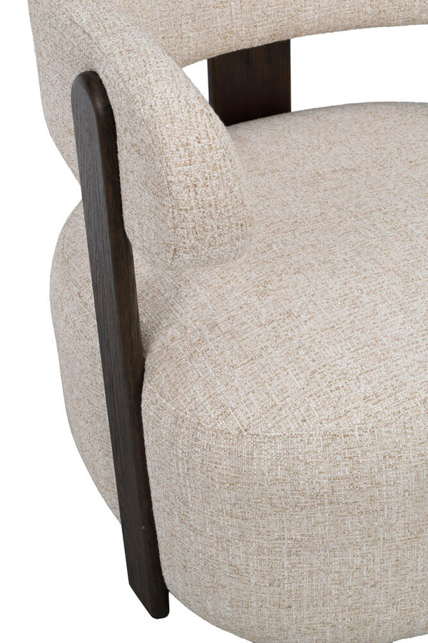Jenison loungestol Brun ek