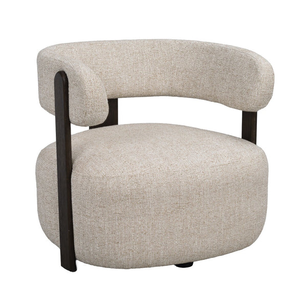 Jenison loungestol Brun ek, Rowico AB. Ljusbeige