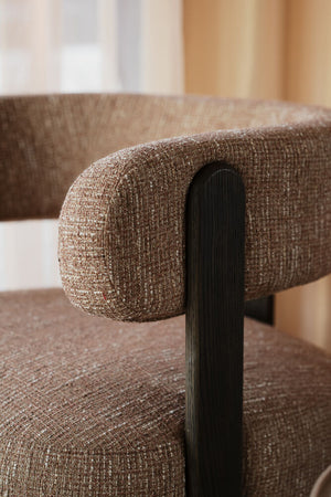 Jenison loungestol Brun ek