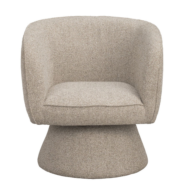 Shoreham fåtölj Beige tyg, snurr