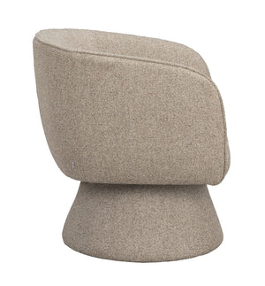 Shoreham fåtölj Beige tyg, snurr