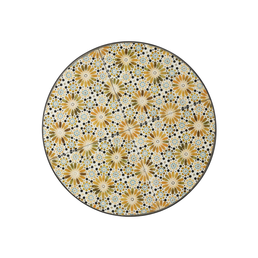 VENICE Bord Blomma multi/svart 60x72cm