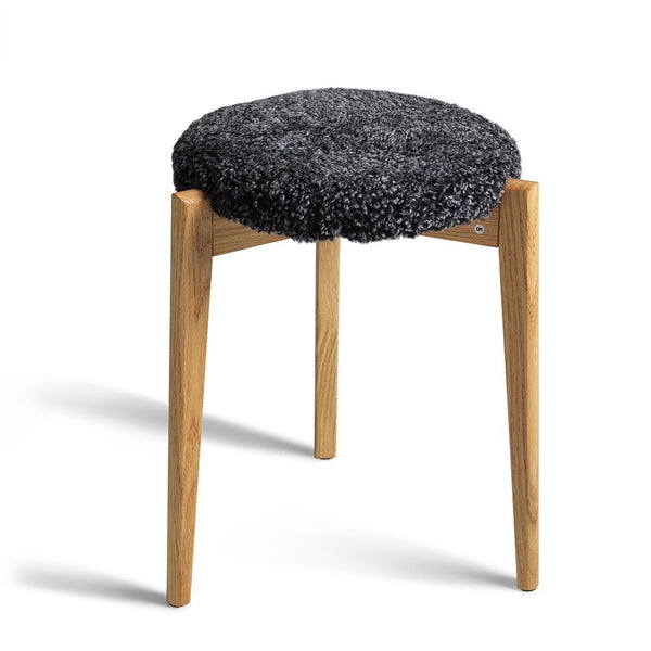 Vinz Pall Fårskinn Mörkgrå