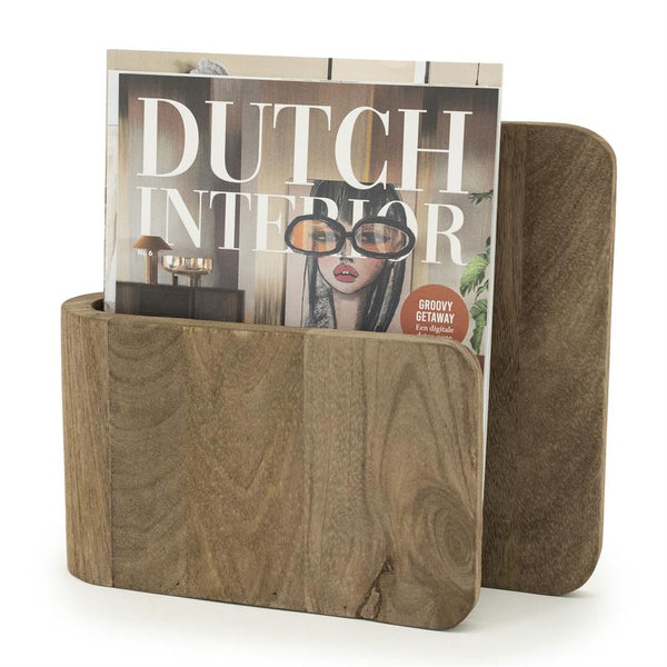 Yomu Tidningshylla 29x8x25cm Brun