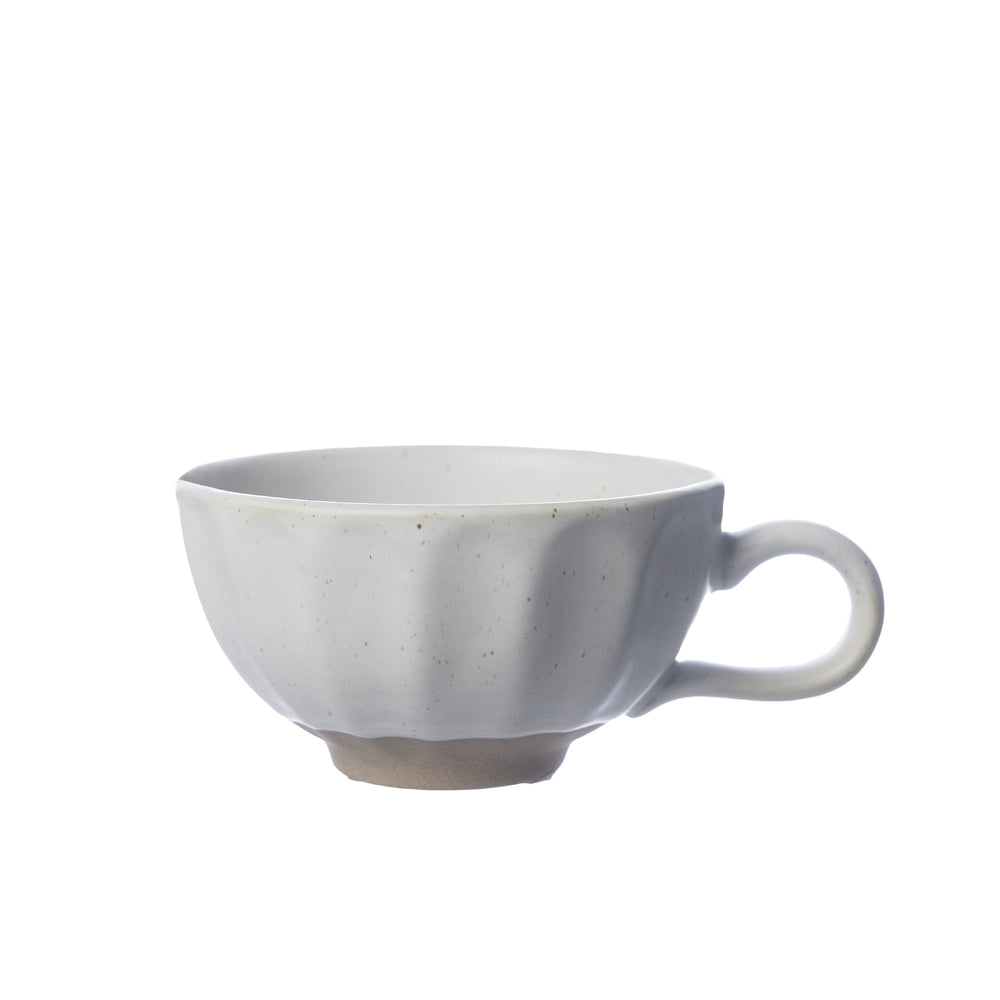 Kopp Vit/natur Ø10,5 H5,7cm