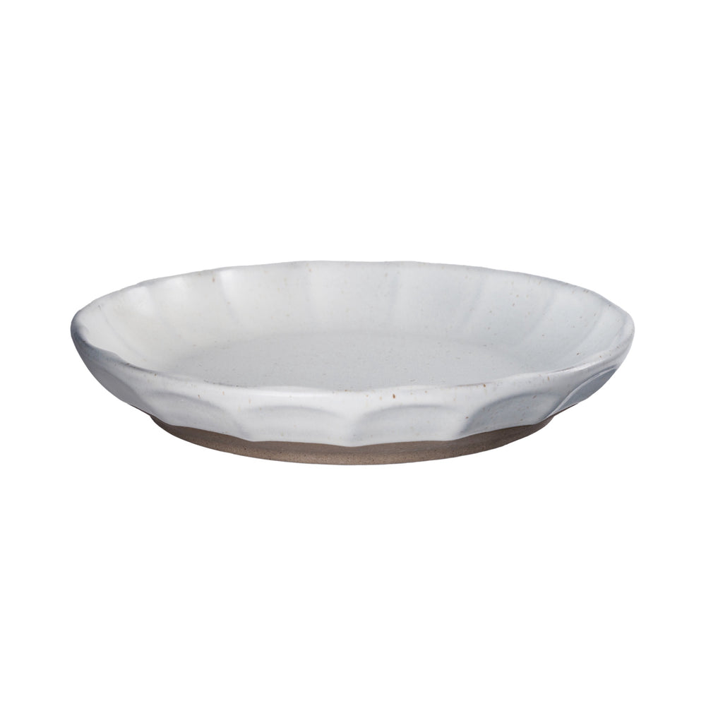 Assiett Vit/natur Ø17 cm