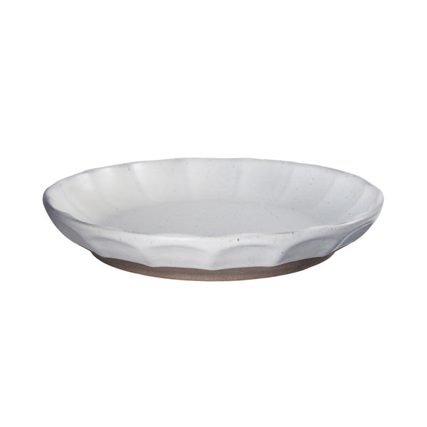 Assiett Vit/natur Ø17 cm