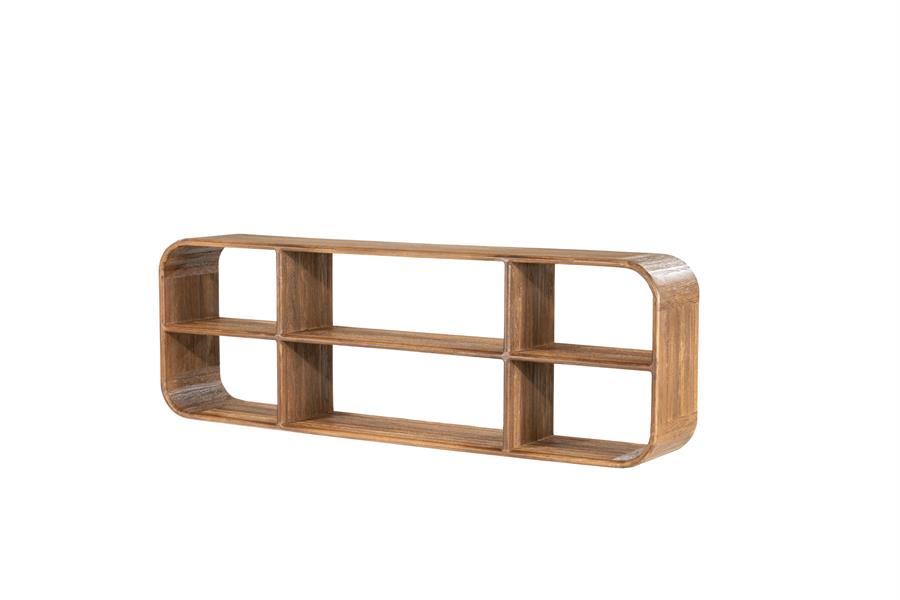 Cup & Co Vägghylla 120x20x40cm Teak/mdf. By-Boo
