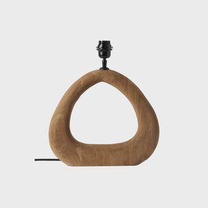 Bordslampa i trä oval form