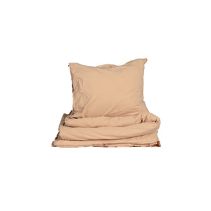Crinkle Peach påslakanset, produktbild, frontvy