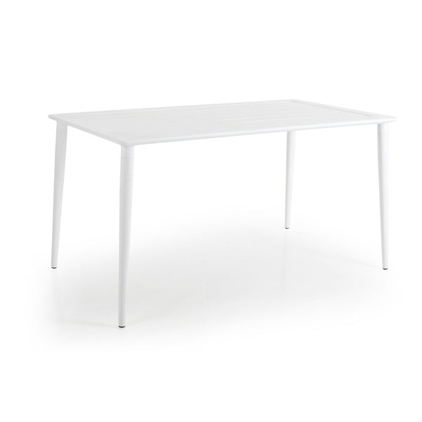 Nimes Matbord 78x78cm cm Vit aluminium