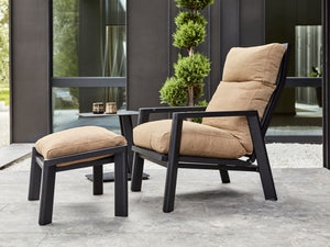Slide Fotpall Svart/Cinnamon Gold