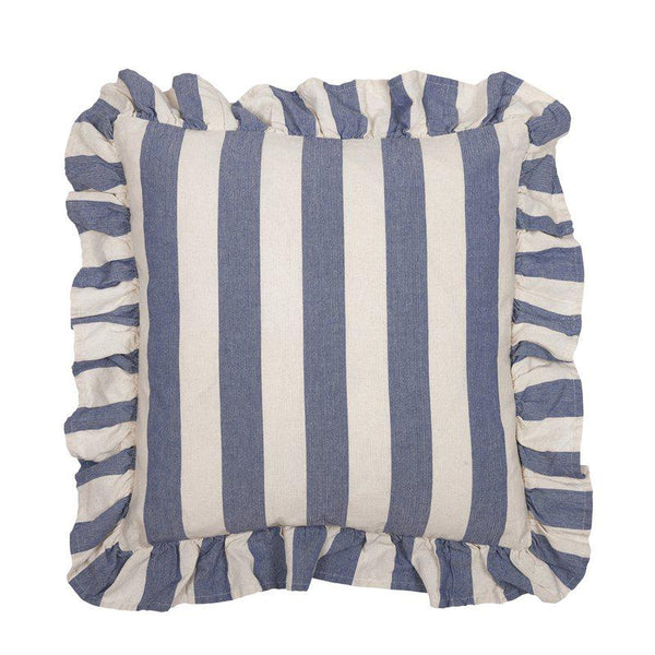 Amalia kuddfodral volang 45x45cm – marin