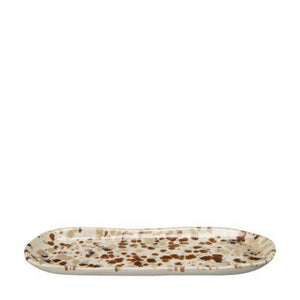 Amanda Fat 29x12cm Offwhite/Brunmelerad- produktbild