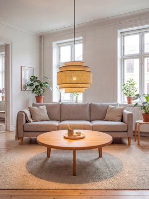 Ambrosia Taklampa Natur/Brun Ø50