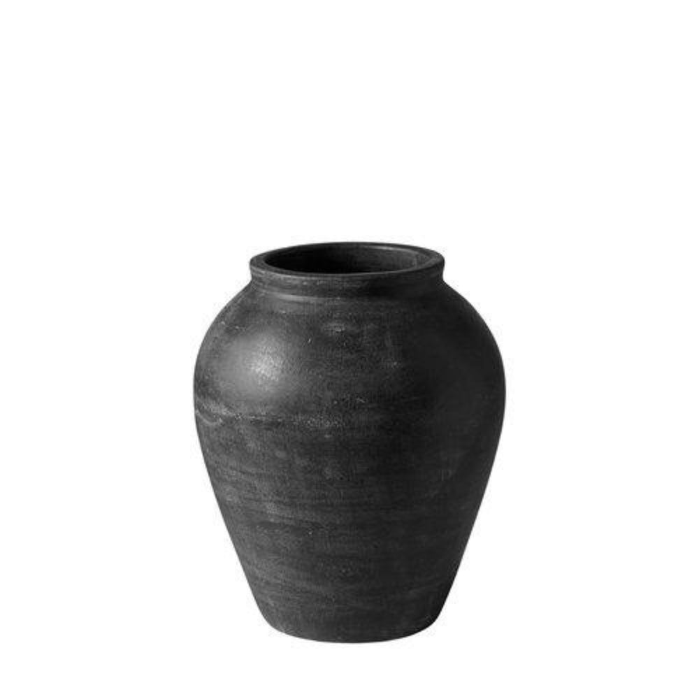 Baku Urna Ø25 H31cm, Svartmelerad- produktbild