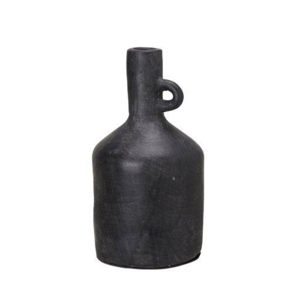 Baku Vas H22cm, Svartmelerad- produktbild