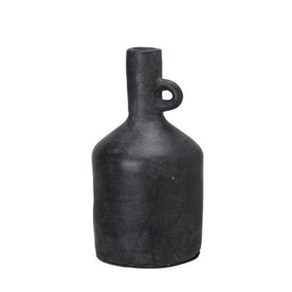 Baku Vas H22cm, Svartmelerad- produktbild