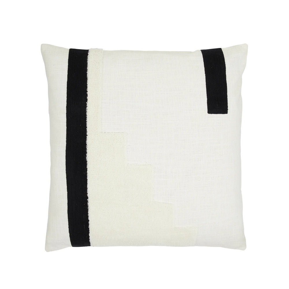 Bianca Kuddfodral 50x50cm svart och vit- produktbild