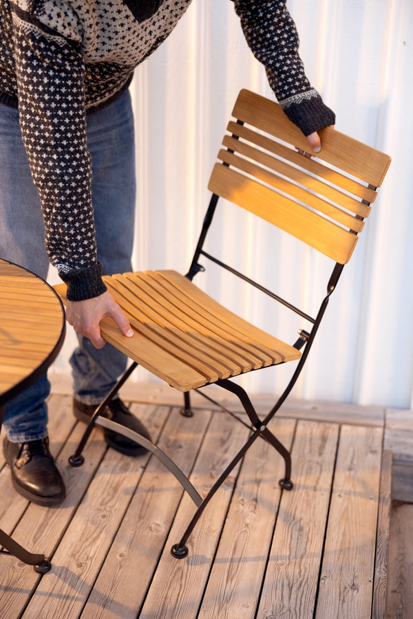 Brewer matstol Svart/teak