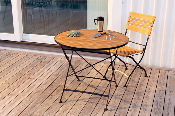 Brewer matstol Svart/teak