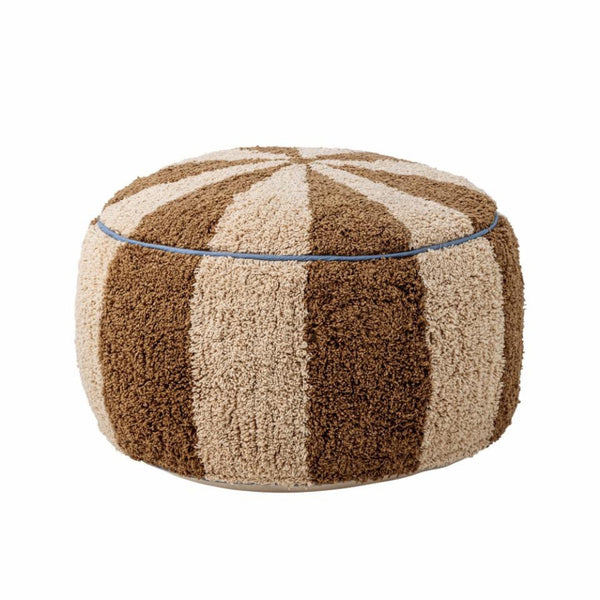 Charoline Puff Ø44 H26cm Multi färgad, brun, beige, blå- produktbild