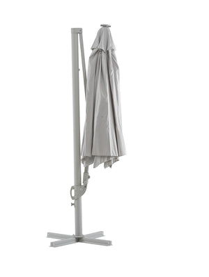 Cilento Hängparasoll Ø350cm m belysning Light grey/khaki