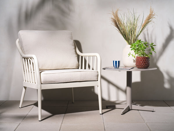 Coleville Fåtölj Pearl white/Dot beige