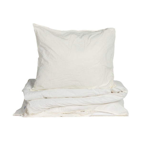 Crinkle Påslakanset 150x210 + 50x60cm off white- produktbild