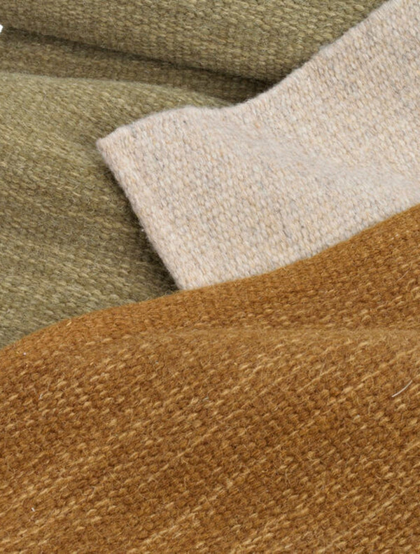 Moorfields matta 80x200 Ull- detaljbild på alla tre färger