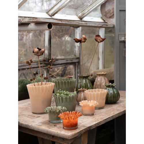 Edwina Ljuslykta orange Ø12 cm- produktbild