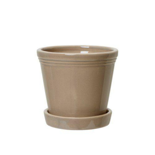 Emelina Kruka m fat 13x12cm Beige- produktbild
