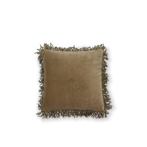 Frill Kuddfodral 50x50cm Sammet beige. produktbild