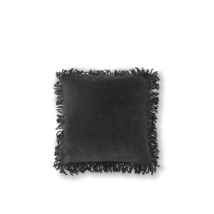 Frill Kuddfodral 50x50cm Sammet mörkgrå- produktbild
