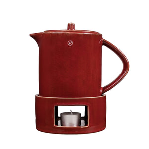 Glöggkanna m värmare H19cm Röd- produktbild