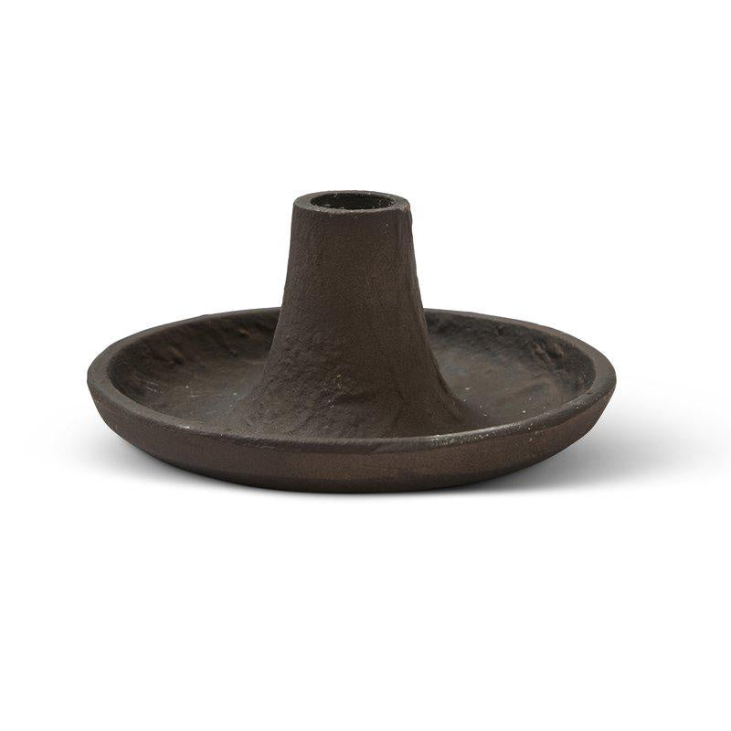 Indie Ljusstake Ø15cm Brun aluminium - produktbild