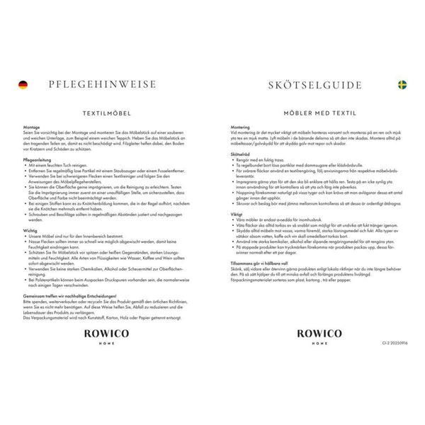 Jessup Karmstol, Beige- skötselguide