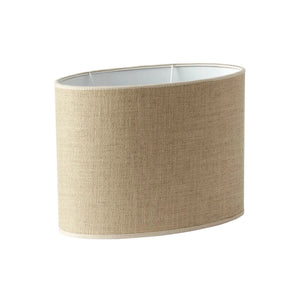 Lampskärm Qvist Modern Oval, 101 Natur 38cm- produktbild sidovy