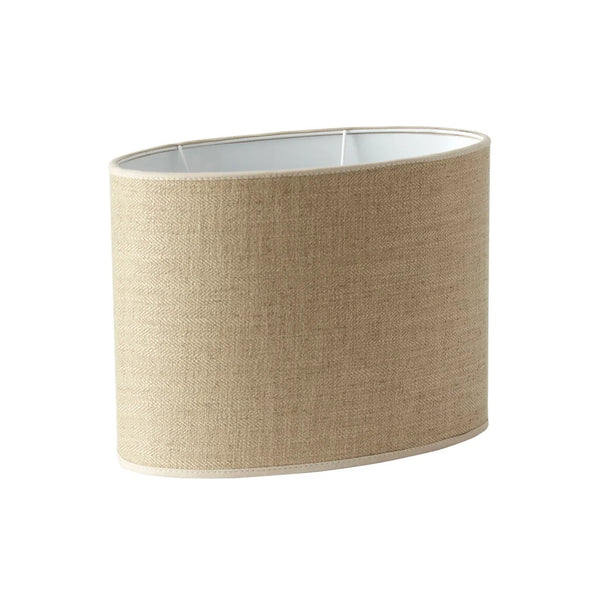 Lampskärm Qvist Modern Oval, 101 Natur 38cm- produktbild sidovy