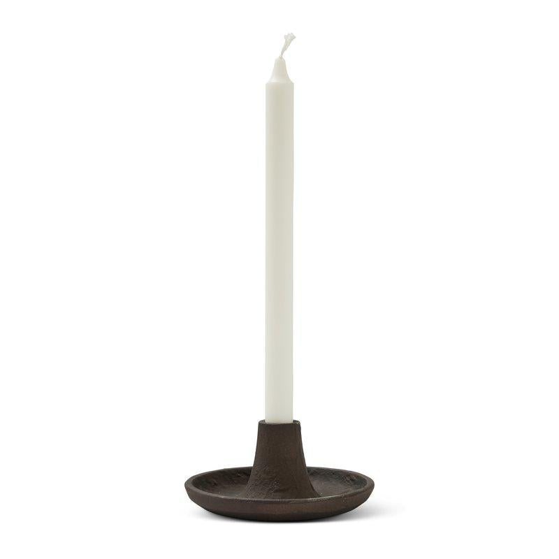 Indie Ljusstake Ø15cm Brun aluminium - produktbild