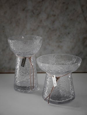 Lökvas Mönstrad glas H11cm- miljöbild
