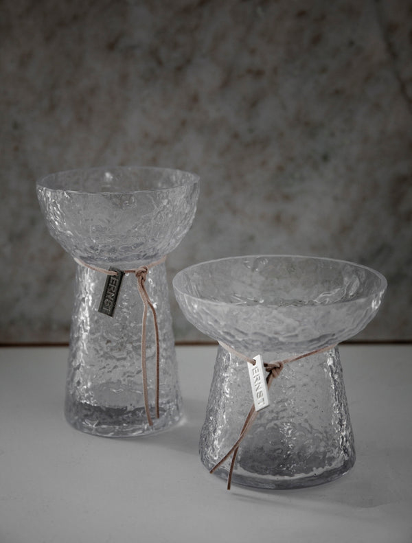 Lökvas Mönstrad glas H11cm- miljöbild