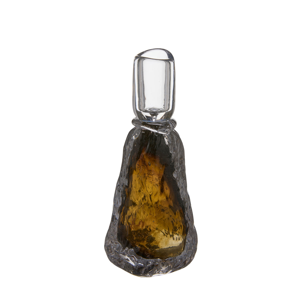 Melina Ljusstake H20cm Brun glas- produktbild