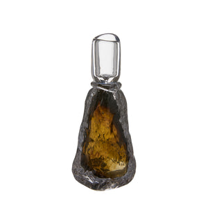 Melina Ljusstake H20cm Brun glas- produktbild
