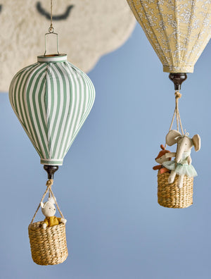Pomp-mobile Ballong Ø25 H65cm Grönrandig- produktbild