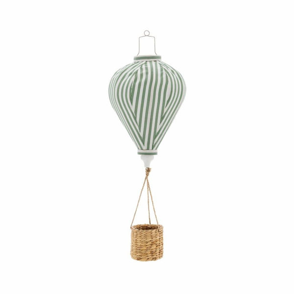 Pomp-mobile Ballong Ø25 H65cm Grön randig- produktbild